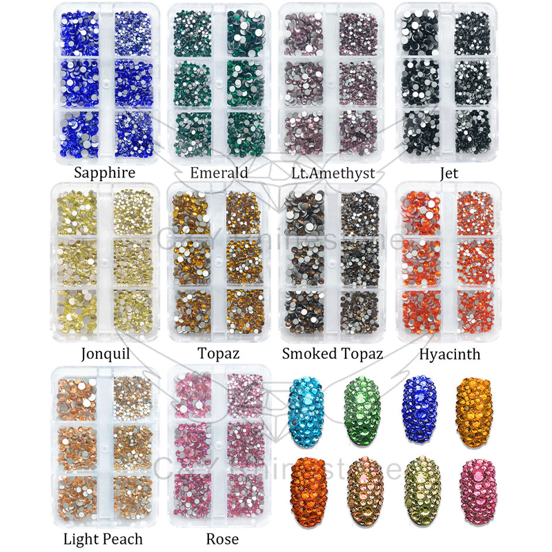 3rhinestones for nail crystal