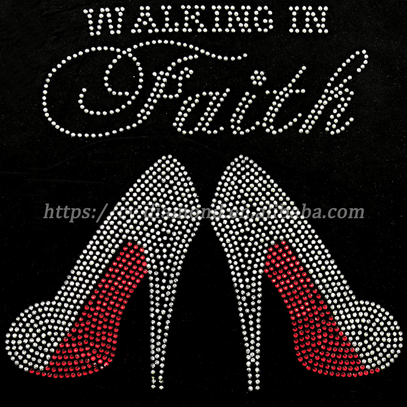 CY Iron On Transfer Rhinestones Design
