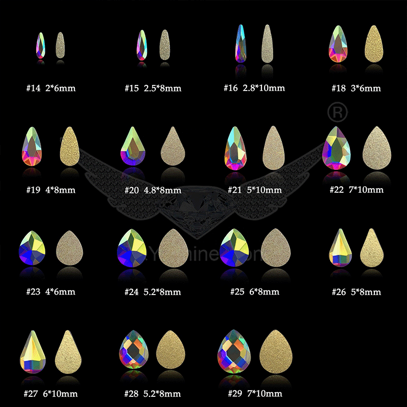 CY rhinestone shapes AB.2
