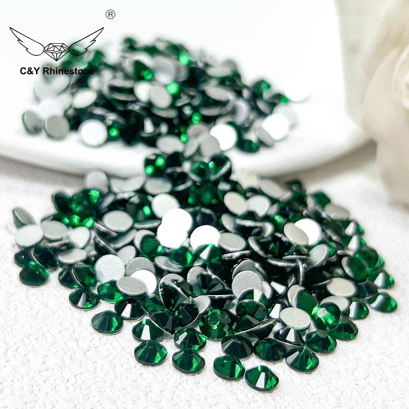 Emeraald rhinestone