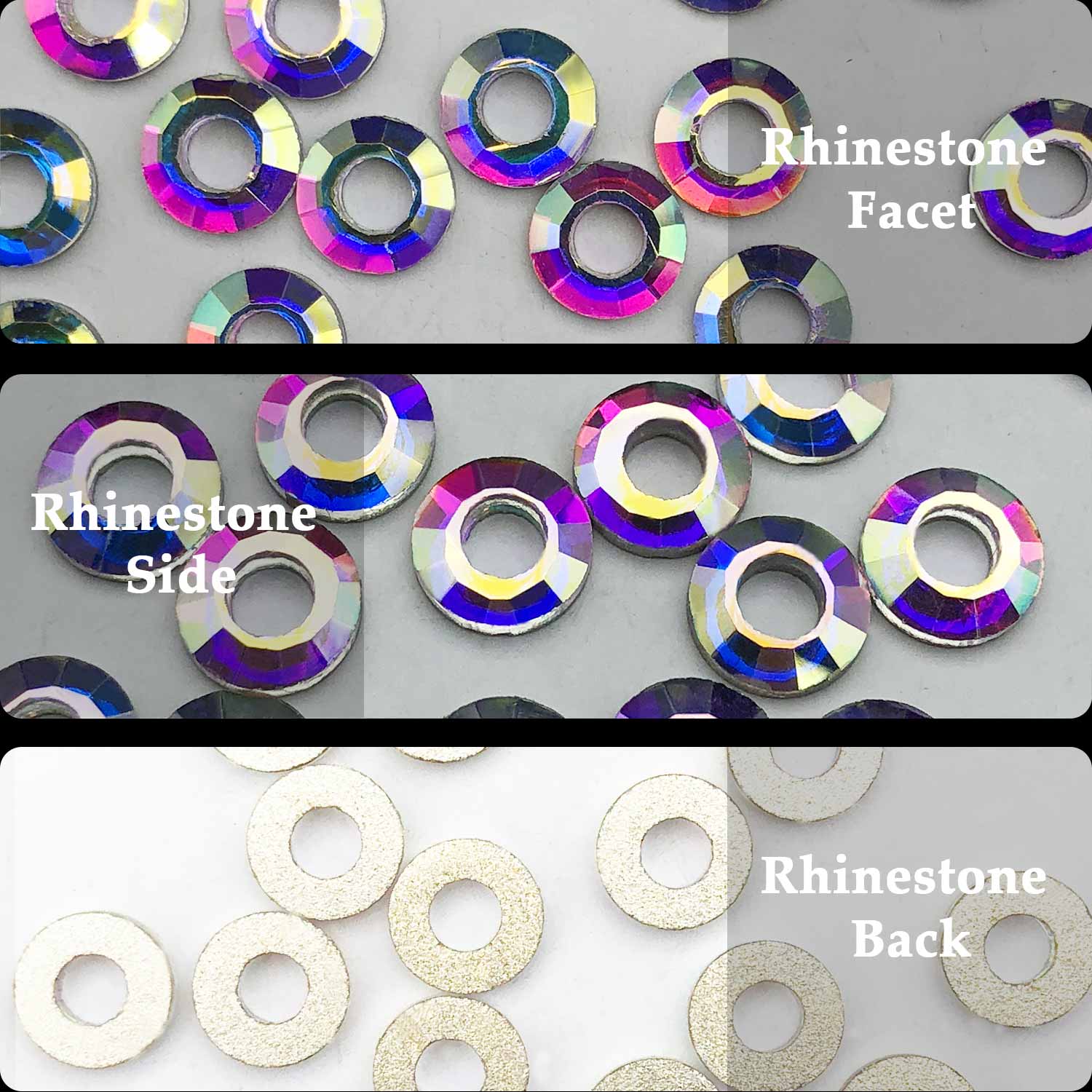 Hollow Round Rhinestone