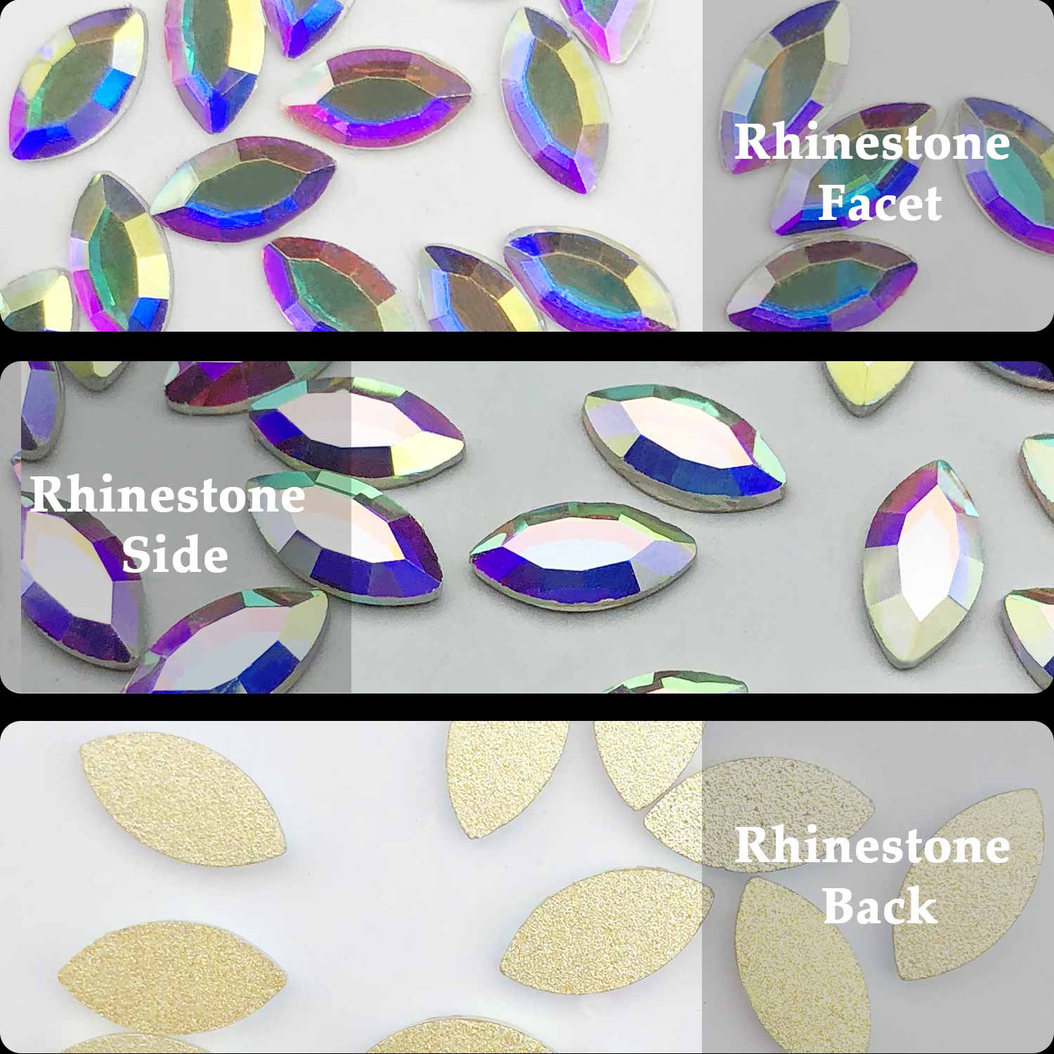 Horse Eye Rhinestones (4)