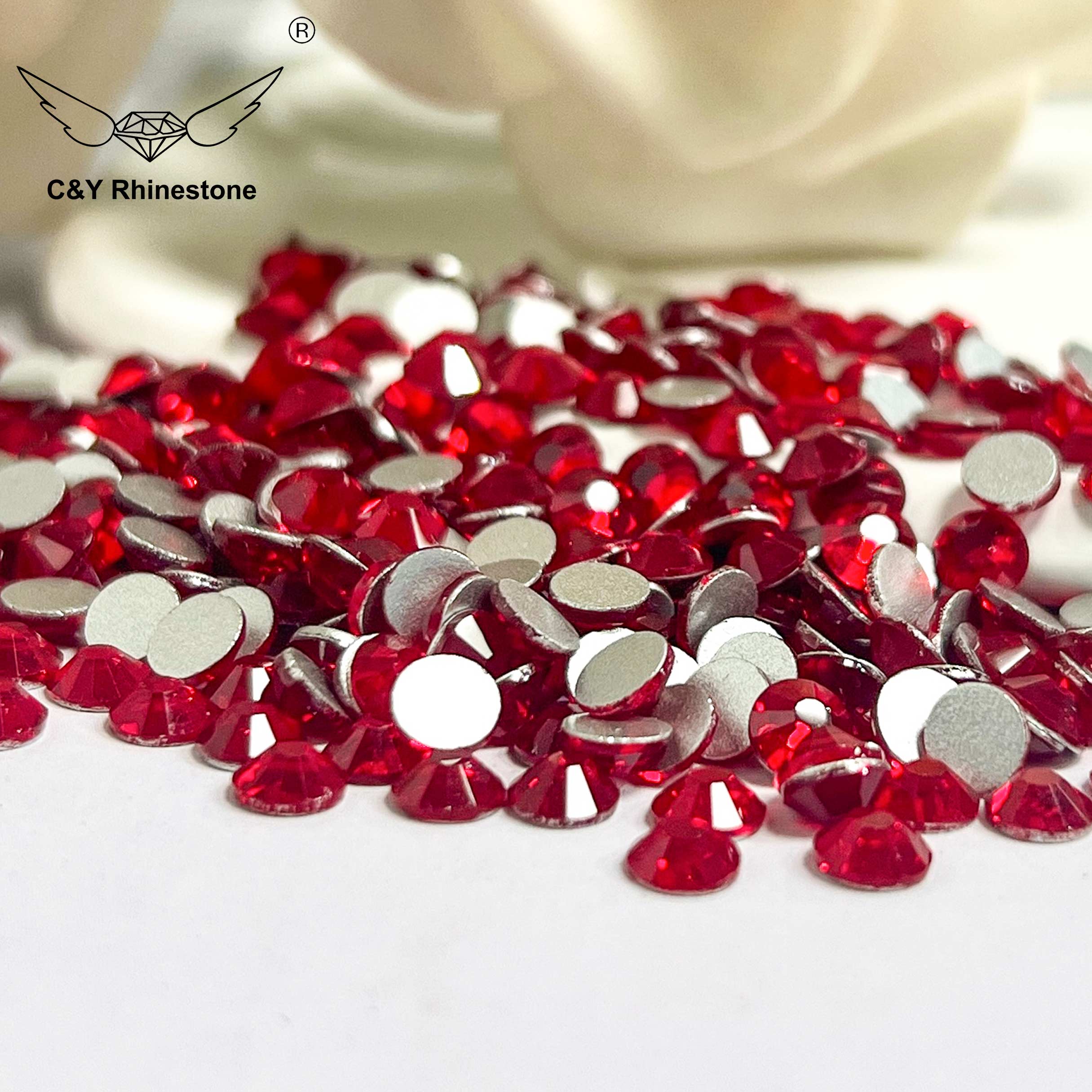 Light Siam rhinestones