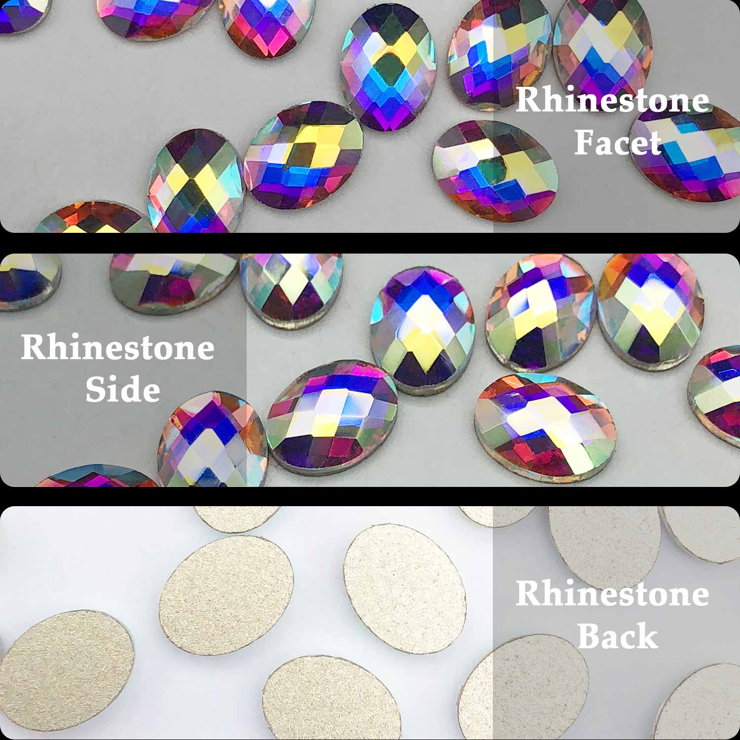 Oval Rhinestones