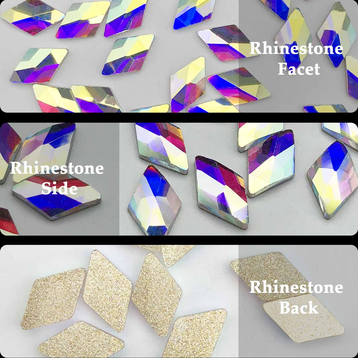 Rhombus Rhinestones (4)