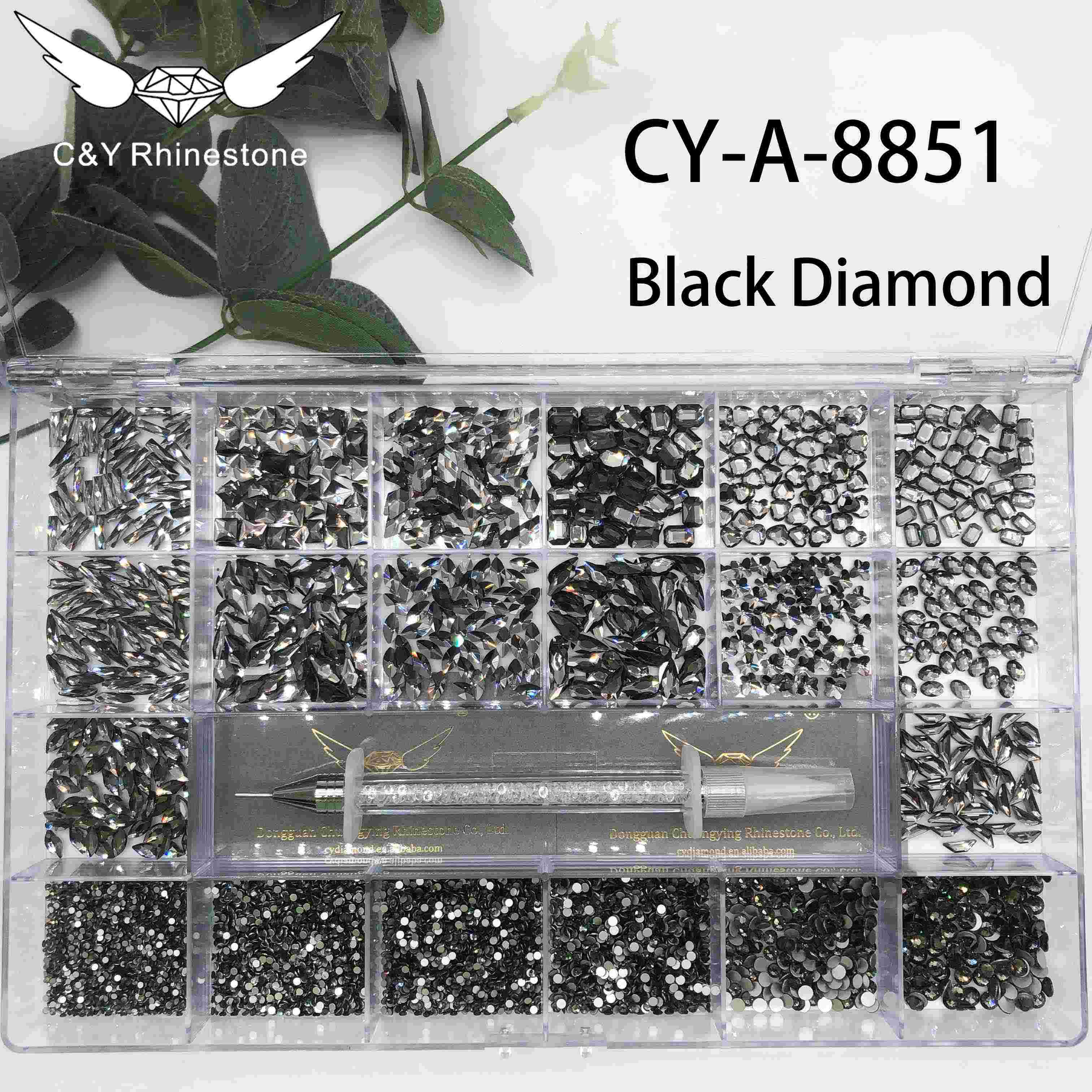 bulk glass rhinestones flat back(1)