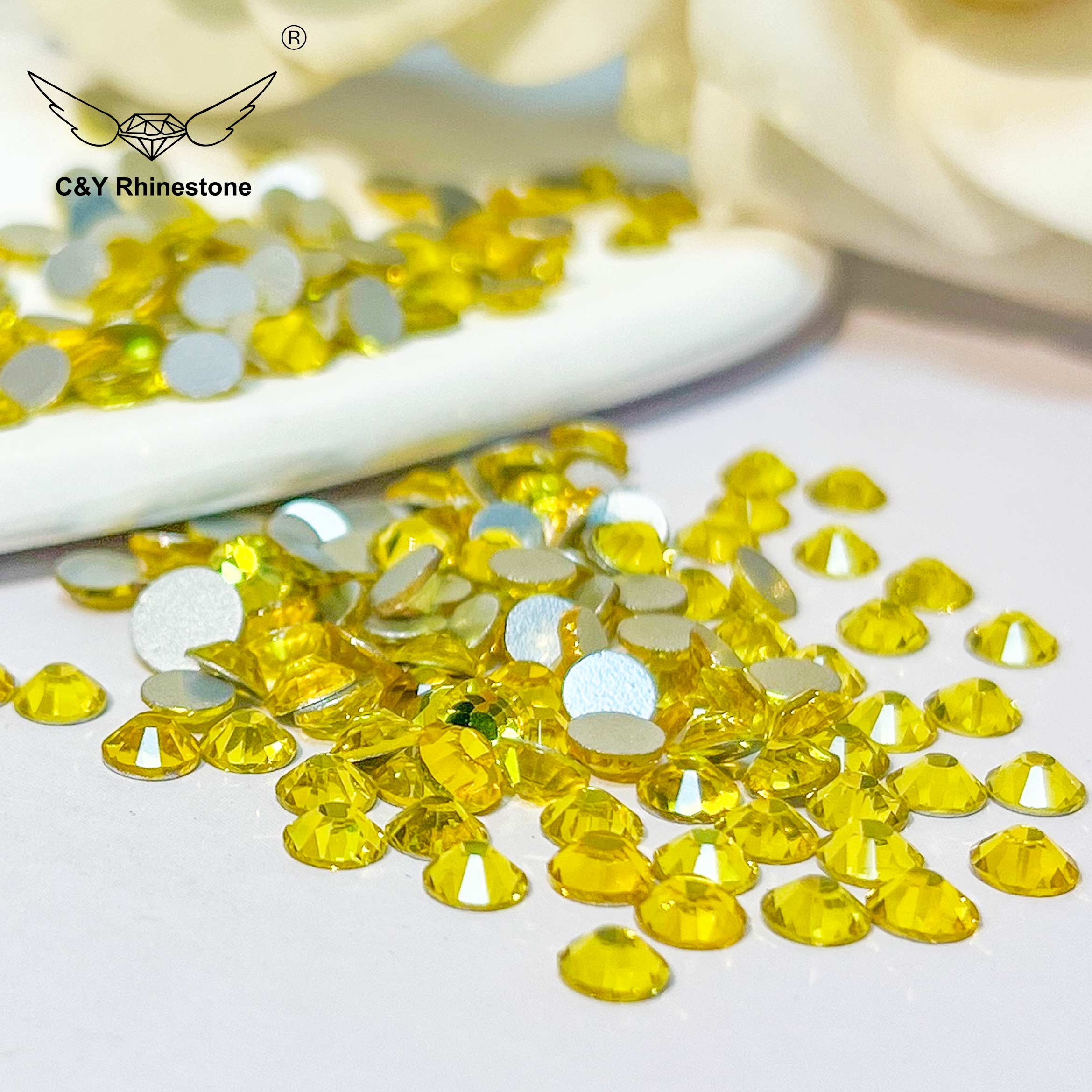 citrine rhinestone