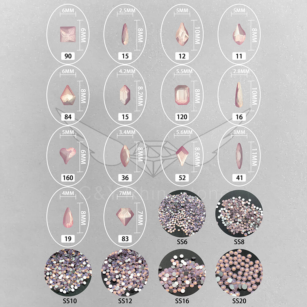 nail stone mix rhinestones